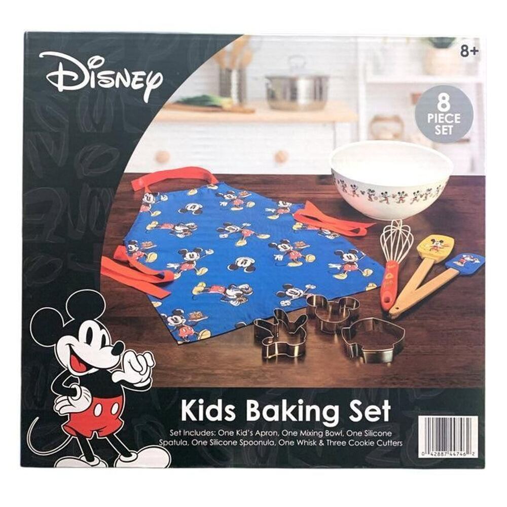 Disney Best Brands 8-Piece 100th Anniversary Mickey Themed Kids Baking Set